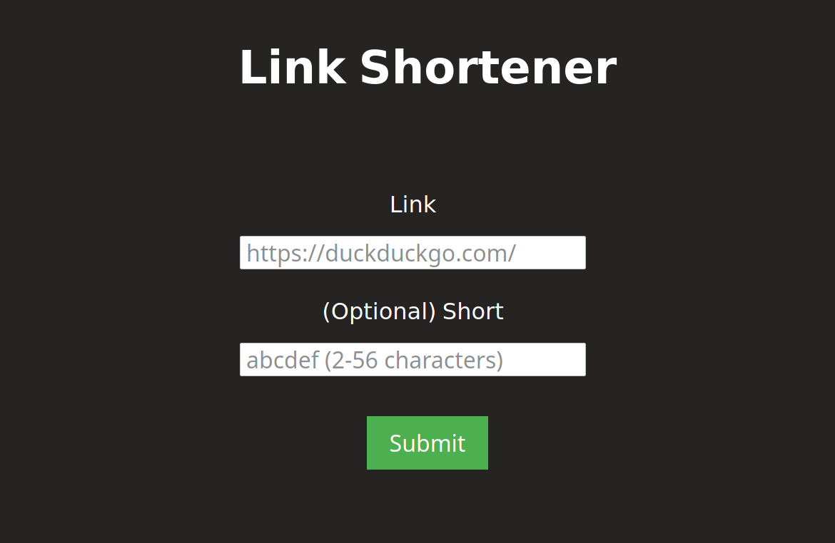Link Shortener